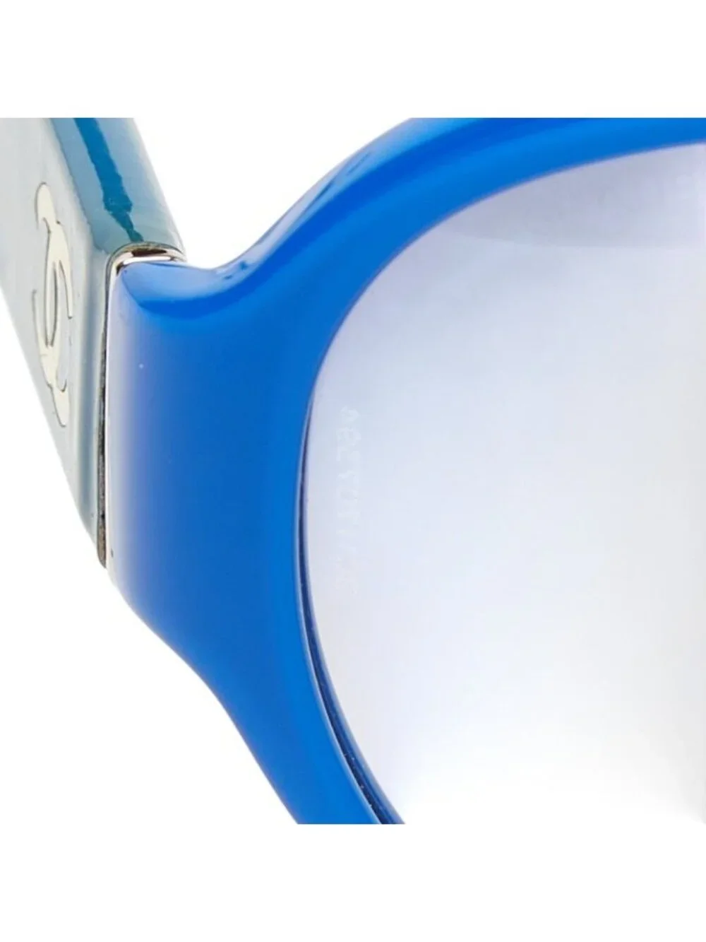 Chanel CC Logo Gradient Sunglasses Blue Acetate Eyewear